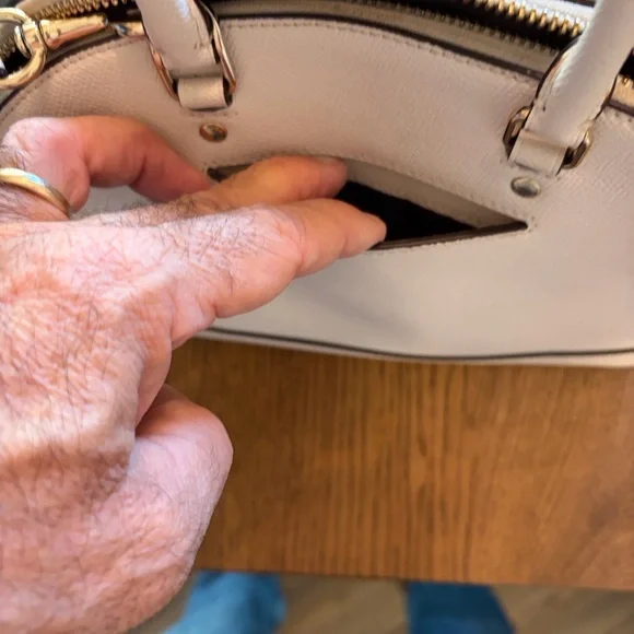 ๐ฒ Coach Sierra Satchel Crossbody bag In Ivory Crossgrain Leather - Picture 12 of 12